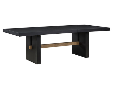 Aubrey Black 7-Piece 78-96″ Dining Set from Steve Silver - Luna Furniture