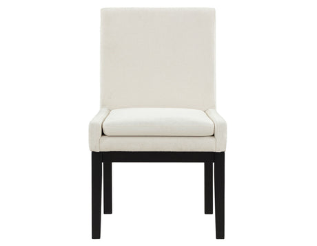 Aubrey Black/White 5-Piece 54″ Round Dining Table Set from Steve Silver - Luna Furniture