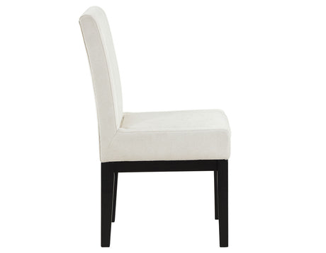 Aubrey Black/White 5-Piece 54″ Round Dining Table Set from Steve Silver - Luna Furniture