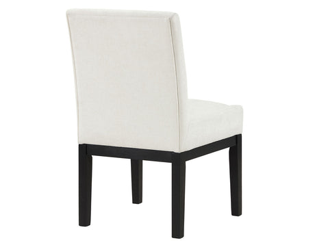 Aubrey Black/White 5-Piece 54″ Round Dining Table Set from Steve Silver - Luna Furniture