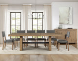 Aubrey Waxed Driftwood 7-Piece 78-96″ Dining Set from Steve Silver - Luna Furniture