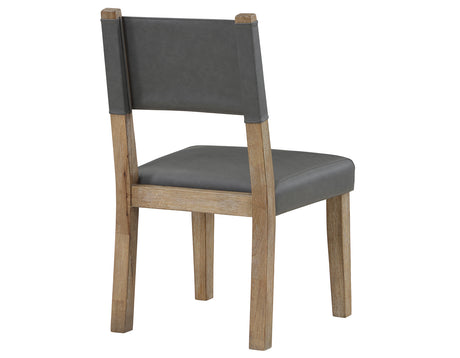 Aubrey Waxed Driftwood 7-Piece 78-96″ Dining Set from Steve Silver - Luna Furniture