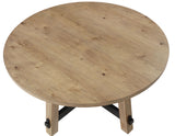 Aubrey Driftwood 5-Piece 54″ Round Dining Table Set, Driftwood from Steve Silver - Luna Furniture