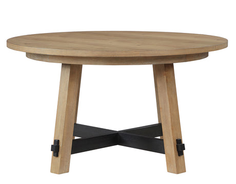Aubrey Driftwood 5-Piece 54″ Round Dining Table Set, Driftwood from Steve Silver - Luna Furniture