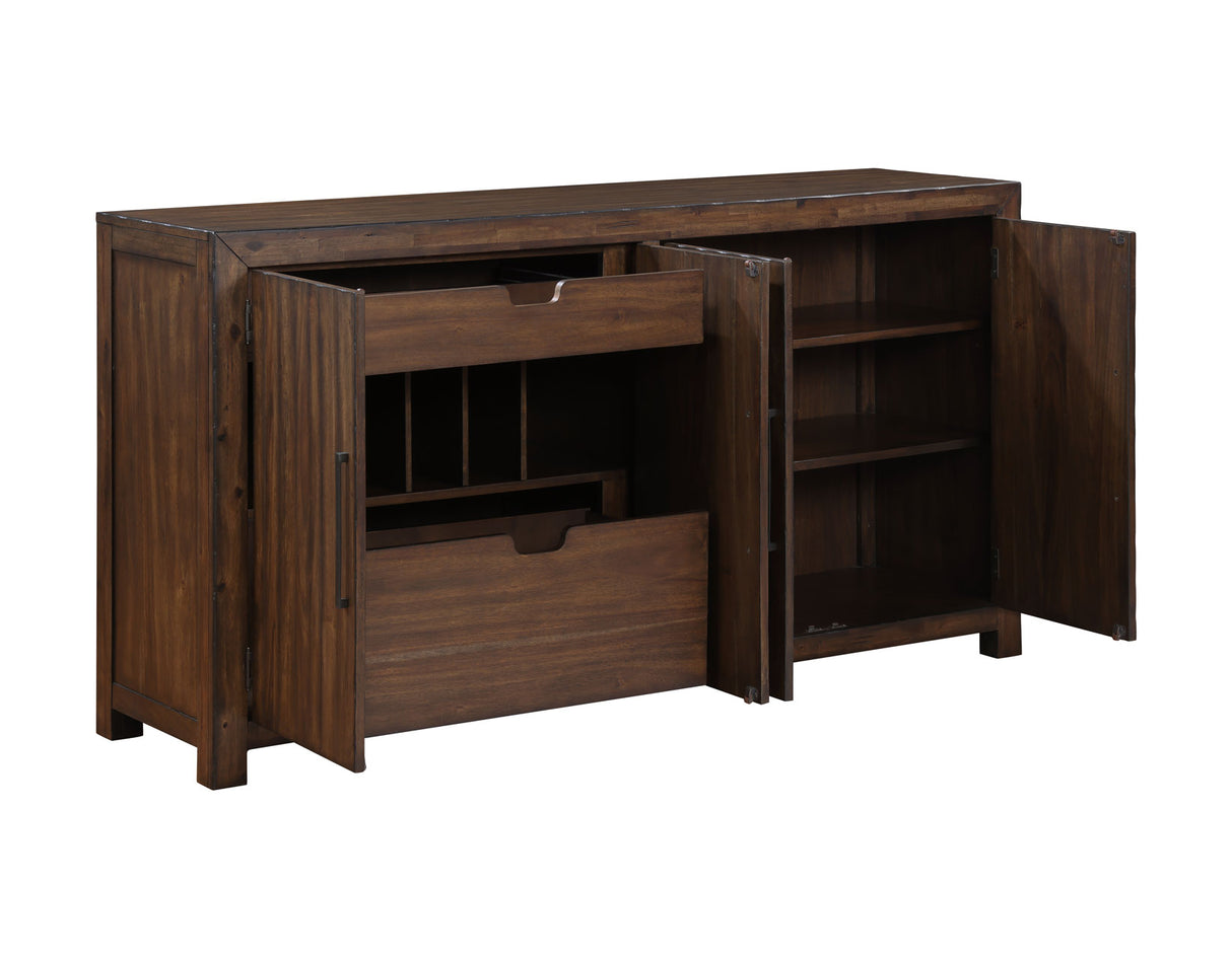 Auburn Brown 5-Piece Dining Set (Table & 4 Side Chairs) from Steve Silver - Luna Furniture