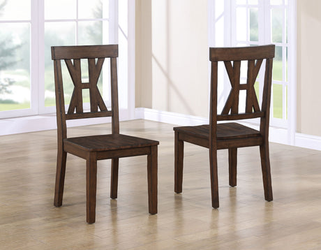 Auburn Brown 5-Piece Dining Set (Table & 4 Side Chairs) from Steve Silver - Luna Furniture