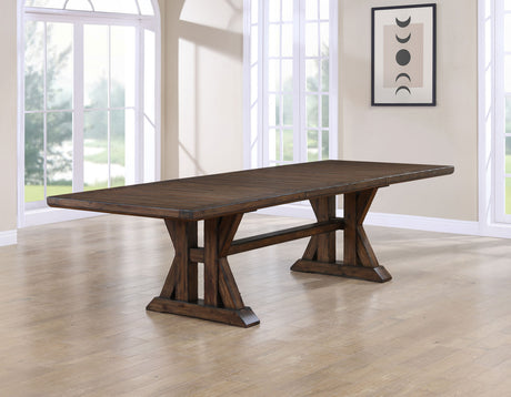 Auburn Brown 5-Piece Dining Set (Table & 4 Side Chairs) from Steve Silver - Luna Furniture