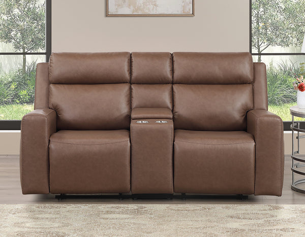 Barron Brown Manual Reclining Loveseat