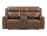 Barron Brown Manual Reclining Loveseat from Steve Silver - Luna Furniture