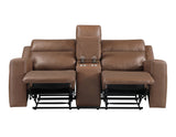 Barron Brown Manual Reclining Loveseat from Steve Silver - Luna Furniture