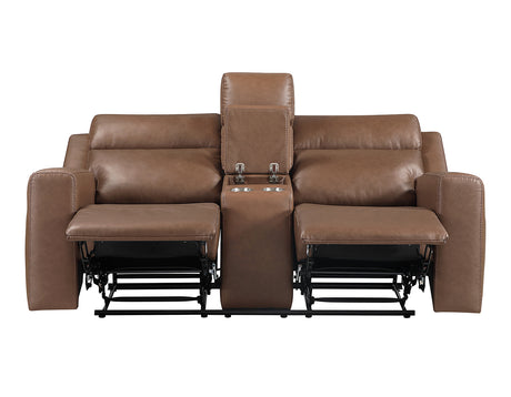 Barron Brown Manual Reclining Loveseat from Steve Silver - Luna Furniture