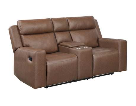 Barron Brown Manual Reclining Loveseat from Steve Silver - Luna Furniture