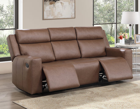 Barron Brown Manual Reclining Sofa from Steve Silver - Luna Furniture