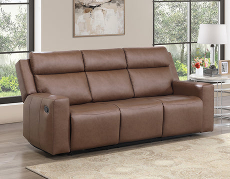 Barron Brown Manual Reclining Sofa from Steve Silver - Luna Furniture
