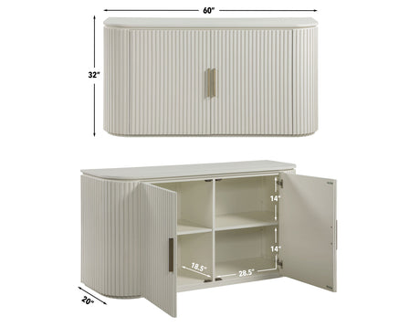 Colvin Server, White from Steve Silver - Luna Furniture