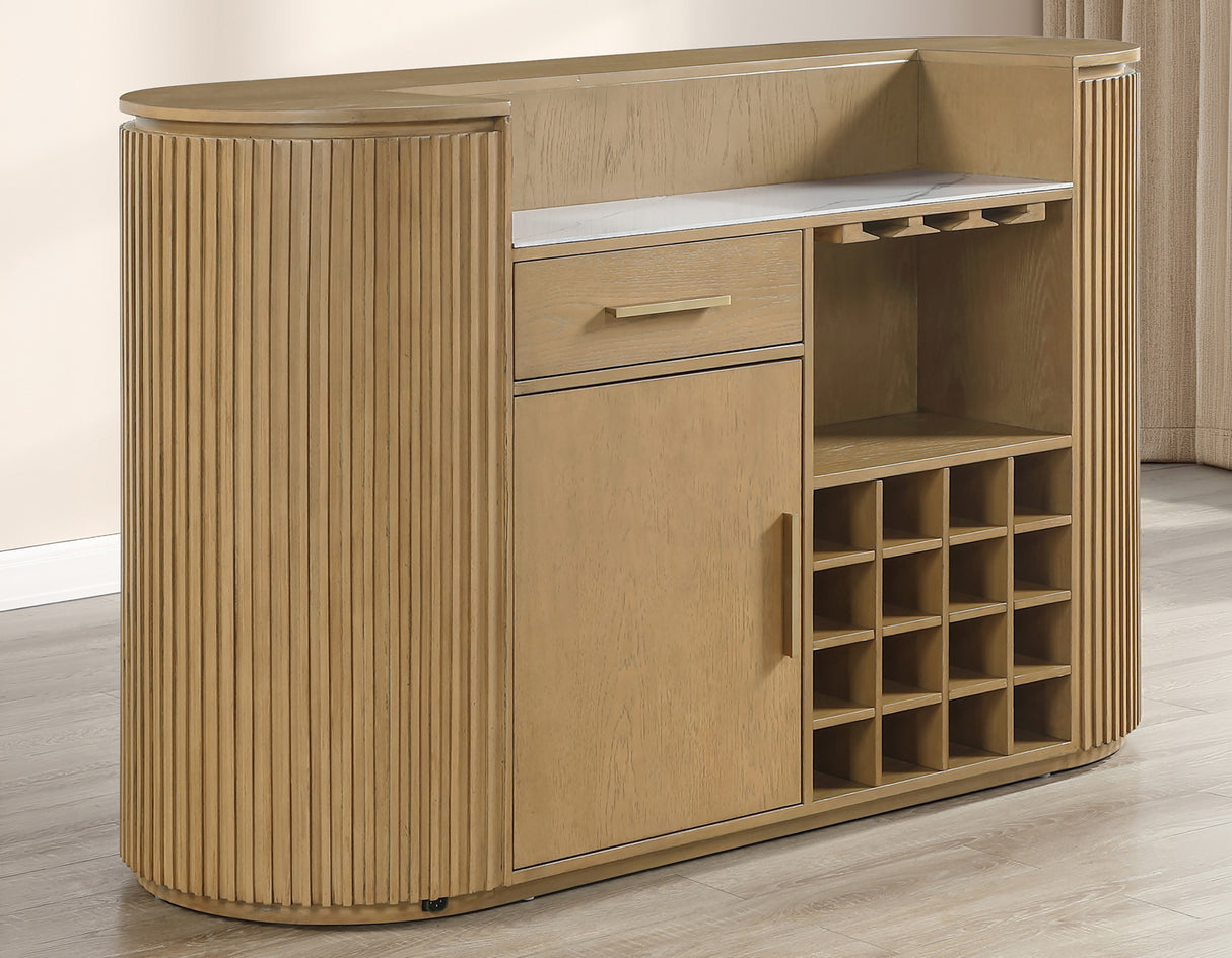 Colvin Reeded Bar, Toffee Finish from Steve Silver - Luna Furniture