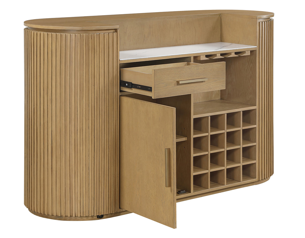 Colvin Reeded Bar, Toffee Finish from Steve Silver - Luna Furniture