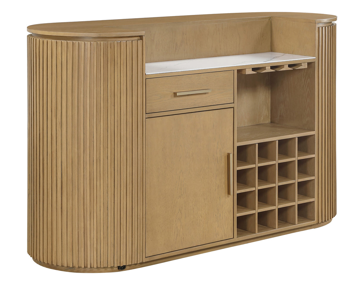 Colvin Reeded Bar, Toffee Finish from Steve Silver - Luna Furniture