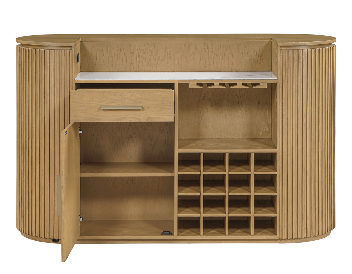Colvin Reeded Bar, Toffee Finish from Steve Silver - Luna Furniture