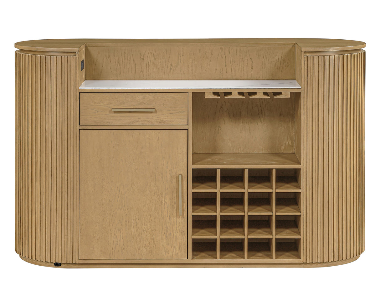 Colvin Reeded Bar, Toffee Finish from Steve Silver - Luna Furniture