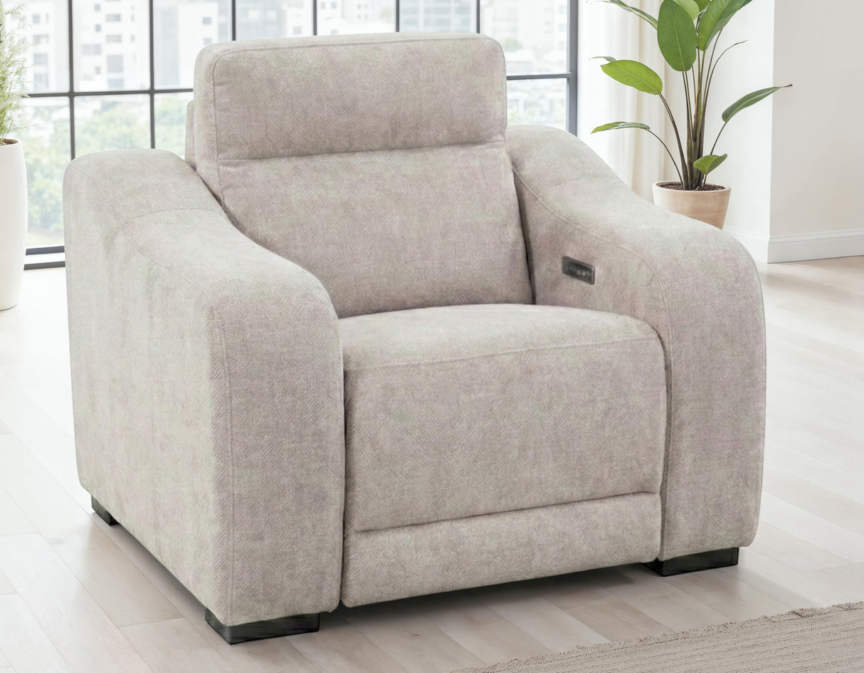 Conroe Light Tan Power Recliner from Steve Silver - Luna Furniture