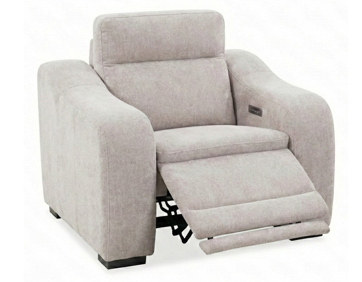 Conroe Light Tan Power Recliner from Steve Silver - Luna Furniture