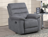 Cozy 3-Piece Gray Manual Reclining Set from Steve Silver - Luna Furniture
