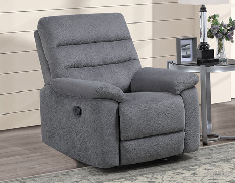 Cozy Gray Manual Recliner from Steve Silver - Luna Furniture