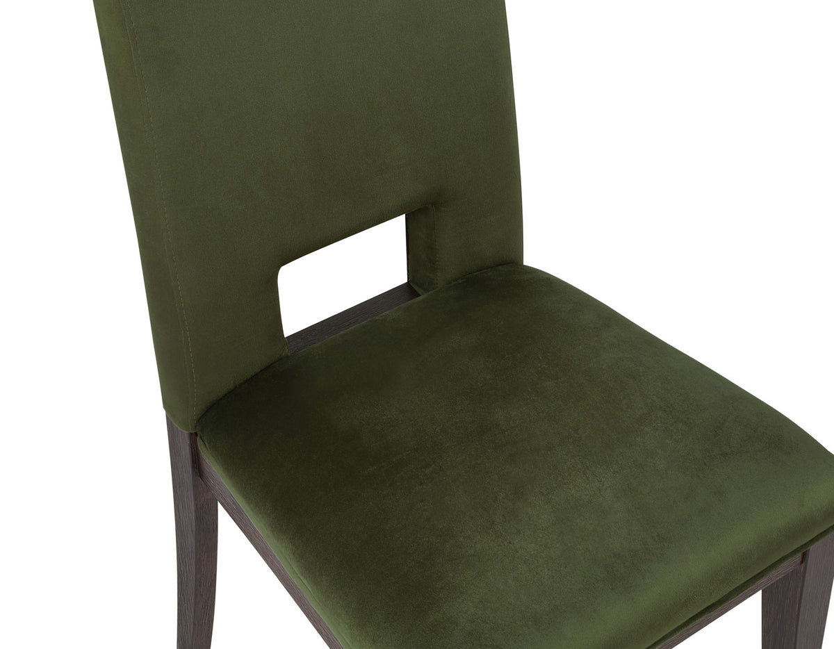 Evan 5-Piece 78-96-inch Table Set with Green Velvet Chairs from Steve Silver - Luna Furniture