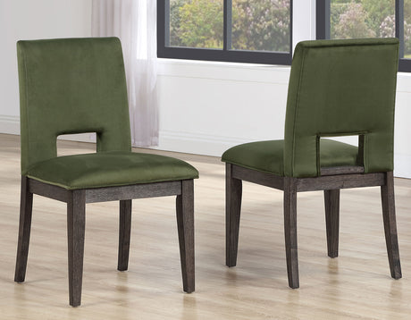 Evan Walnut/Green 5-Piece 78-96-inch Dining Room Set from Steve Silver - Luna Furniture