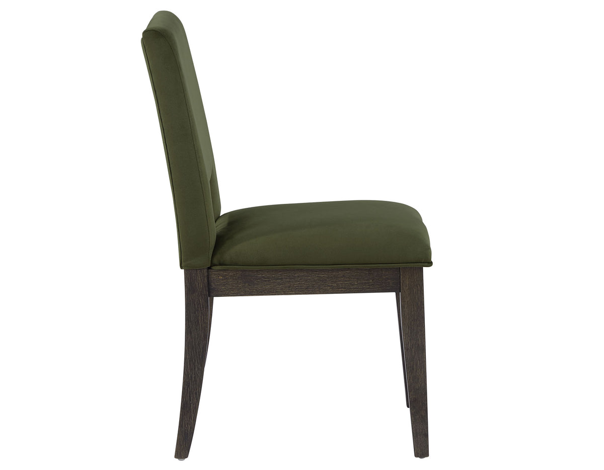 Evan 5-Piece 78-96-inch Table Set with Green Velvet Chairs from Steve Silver - Luna Furniture