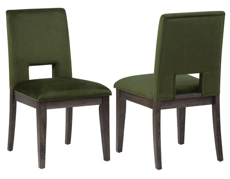 Evan Walnut/Green 5-Piece 78-96-inch Dining Room Set from Steve Silver - Luna Furniture