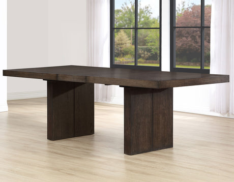 Evan 5-Piece 78-96-inch Dining Set with 4 Eggshell Linen-Look Side Chairs from Steve Silver - Luna Furniture