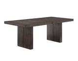 Evan 5-Piece 78-96-inch Dining Set with 4 Eggshell Linen-Look Side Chairs from Steve Silver - Luna Furniture