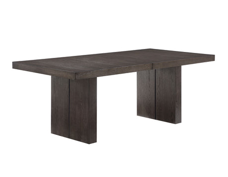 Evan 5-Piece 78-96-inch Dining Set with 4 Eggshell Linen-Look Side Chairs from Steve Silver - Luna Furniture