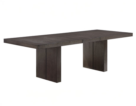 Evan 5-Piece 78-96-inch Dining Set with 4 Eggshell Linen-Look Side Chairs from Steve Silver - Luna Furniture