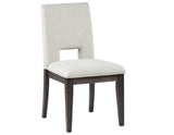 Evan 5-Piece 78-96-inch Dining Set with 4 Eggshell Linen-Look Side Chairs from Steve Silver - Luna Furniture