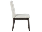 Evan 5-Piece 78-96-inch Dining Set with 4 Eggshell Linen-Look Side Chairs from Steve Silver - Luna Furniture