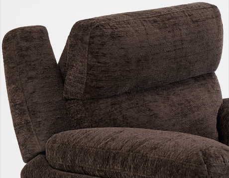 Gatlin 3-Piece Dual-Power Reclining Set, Brown Fabric – Sofa, Loveseat, Recliner from Steve Silver - Luna Furniture