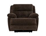 Gatlin 3-Piece Dual-Power Reclining Set, Brown Fabric – Sofa, Loveseat, Recliner from Steve Silver - Luna Furniture