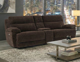 Gatlin 3-Piece Dual-Power Reclining Set, Brown Fabric – Sofa, Loveseat, Recliner from Steve Silver - Luna Furniture