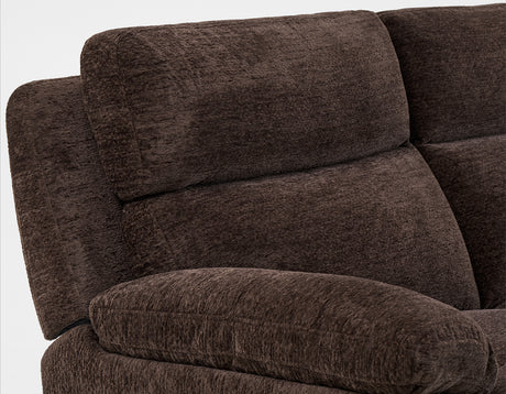 Gatlin 3-Piece Dual-Power Reclining Set, Brown Fabric – Sofa, Loveseat, Recliner from Steve Silver - Luna Furniture