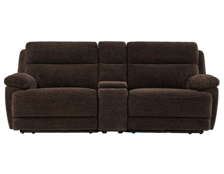 Gatlin 3-Piece Dual-Power Reclining Set, Brown Fabric – Sofa, Loveseat, Recliner from Steve Silver - Luna Furniture
