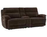 Gatlin 3-Piece Dual-Power Reclining Set, Brown Fabric – Sofa, Loveseat, Recliner from Steve Silver - Luna Furniture