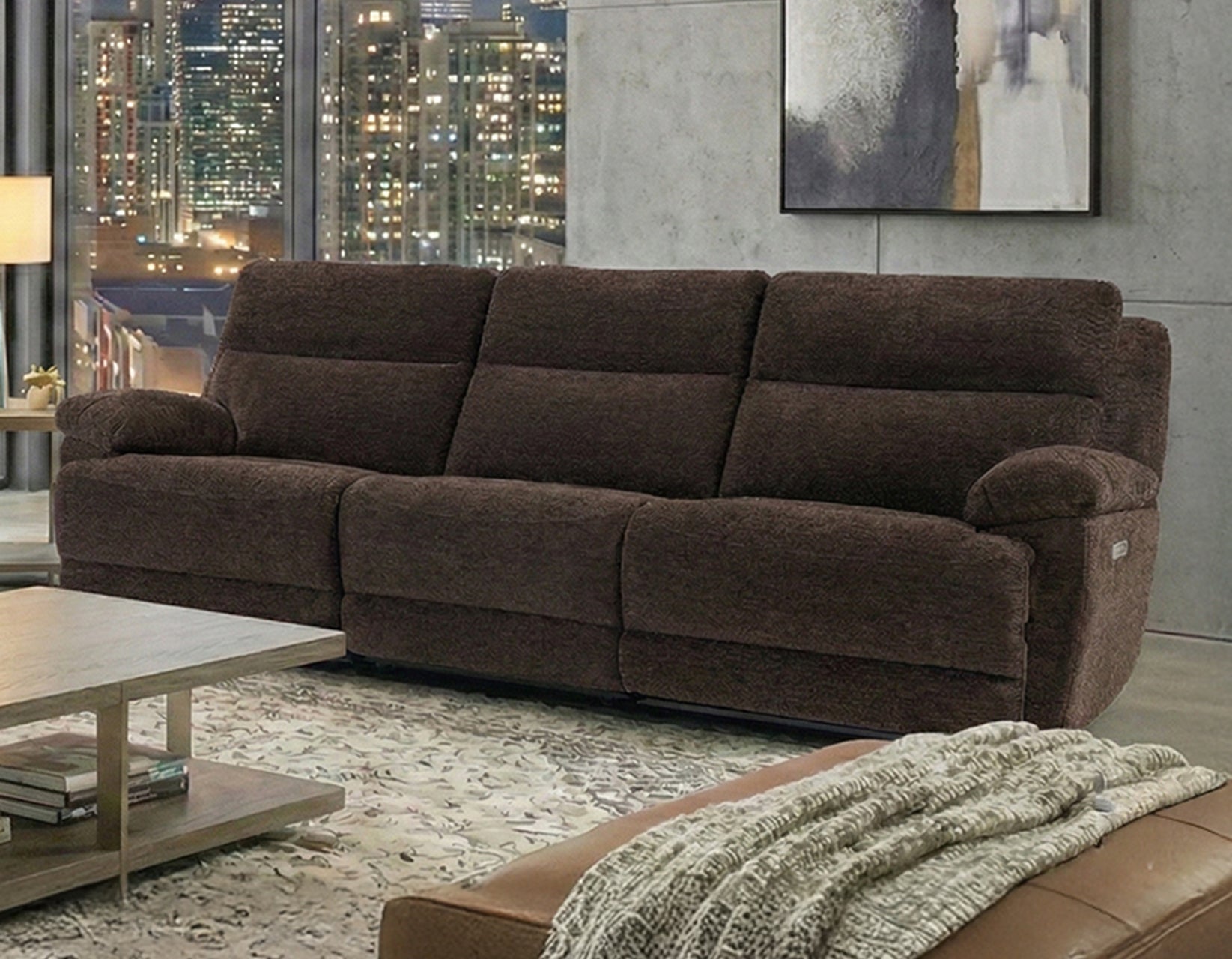 サンエスティバン　844631 Steve Silver Gatlin Fabric Dual-Power 3-Piece Reclining Sofa