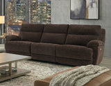 Gatlin 3-Piece Dual-Power Reclining Set, Brown Fabric – Sofa, Loveseat, Recliner from Steve Silver - Luna Furniture