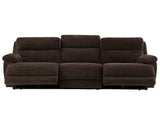 Gatlin 3-Piece Dual-Power Reclining Set, Brown Fabric – Sofa, Loveseat, Recliner from Steve Silver - Luna Furniture