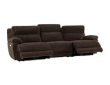 Gatlin 3-Piece Dual-Power Reclining Set, Brown Fabric – Sofa, Loveseat, Recliner from Steve Silver - Luna Furniture