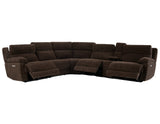 Gatlin Dual-Power Brown Fabric 6-Piece Modular Reclining Sectional from Steve Silver - Luna Furniture