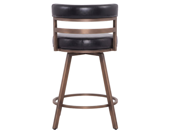 Geno Black 24″ Commercial Grade Counter Stool, Set of 2